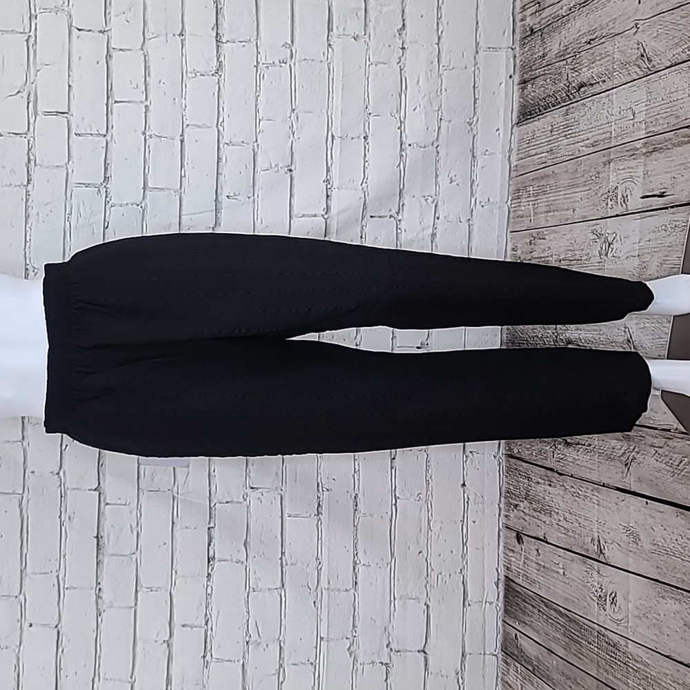 Callahan Relaxed Lightweight High Rise Straight Leg Pull On Kat Pant Black - NWT
